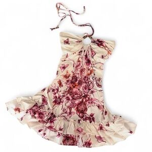 SOLD - Roberto Cavalli S/S 2005 Silk Halter Mini Dress